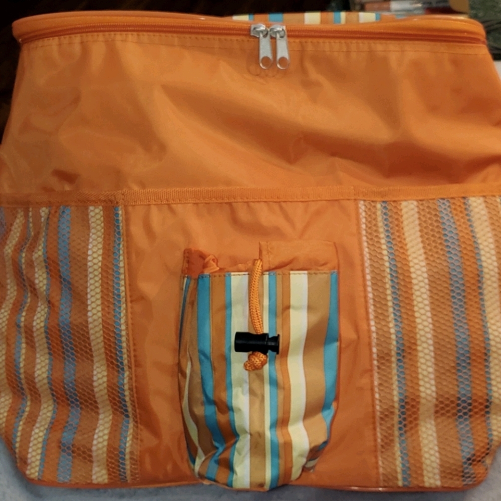 Cooler with a matching zippered lg bottle bag